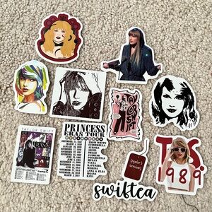 TAYLOR SWIFT Taylor's Version Photos and Eras Tour Themed Stickers Pack of 10